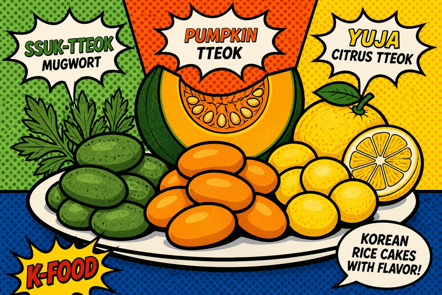Seasonal Flavors: Mugwort, Pumpkin, and Yuja Tteok