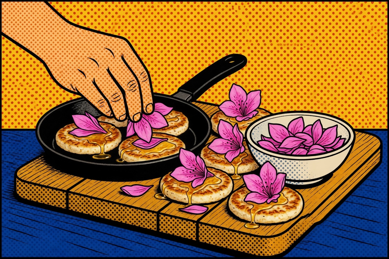 Hwajeon — Pan-Fried Flower Rice Cake